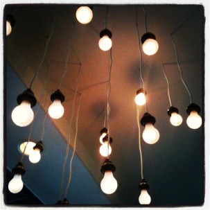 cool light fixture I noticed while hanging out with friends