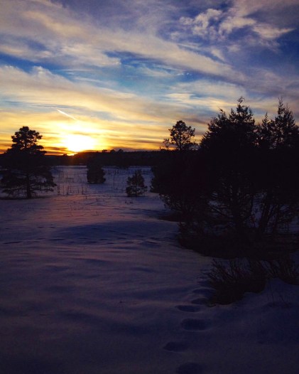 Holly Troy © 2016 SUnset with Snow on the Masa