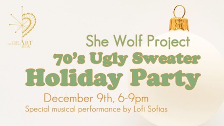 she wold 70s ugly sweater party with lofi sofias