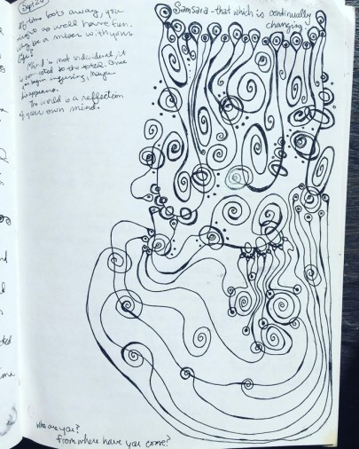 samsara doodle © Holly Troy 1990s
