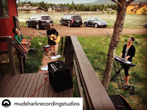 lofi social distance rehearsal - holly, jessica, diana. 5.2020 - photo by David James